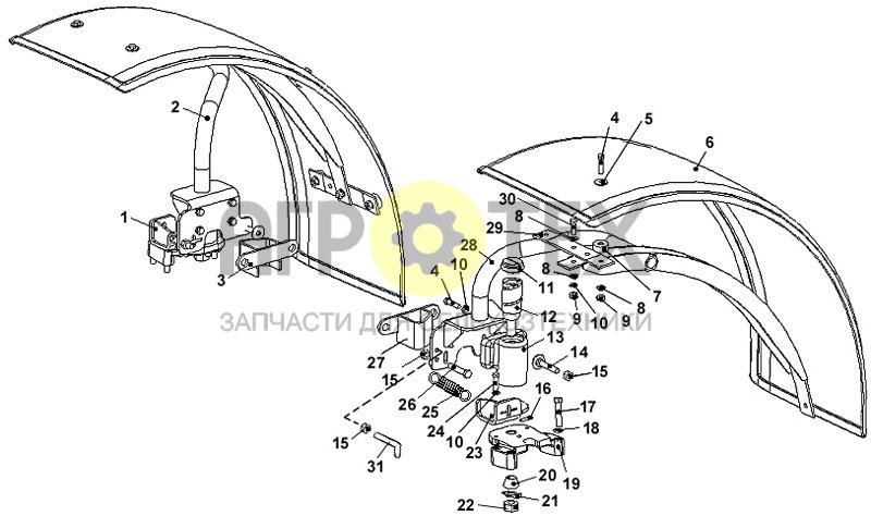 Крылья передние (для ПВМ 822-2300020-01 с короткими рукавами) (№22 на схеме)